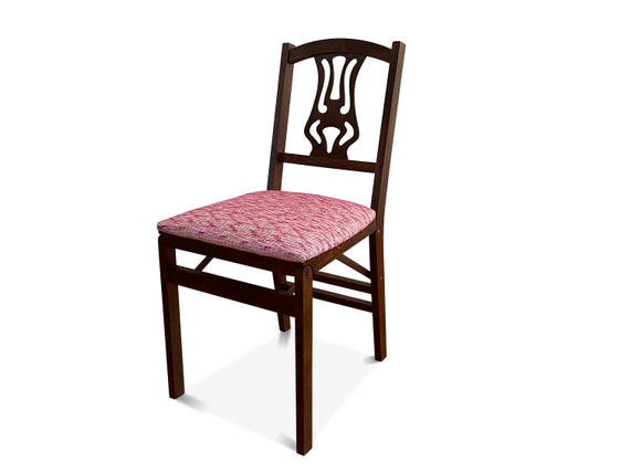 Pink Folding Chair Vintage Stakmore Chair Etsy Denmark