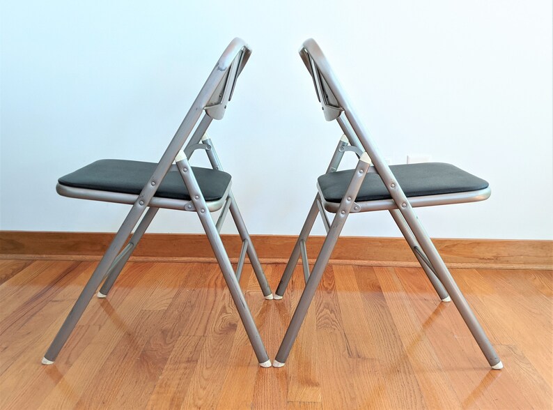 Vintage Samsonite Folding Chairs Metal Chair Pair Etsy