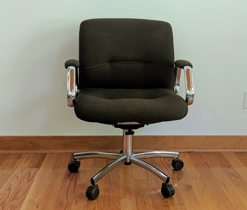 Steelcase Vintage Executive Chair Rolling Office Chair Swivel Desk Chair