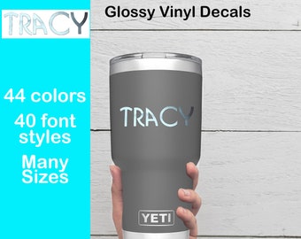 Vinyl Name Decal, Name Sticker, Name Decal for Tumbler, Name Decal for Cup, Car Decal, Personalized Decal, Word Vinyl Decal, Laptop Decal