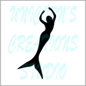 Pochoir sirène : peinture sur tissu, scrapbooking, aérographe