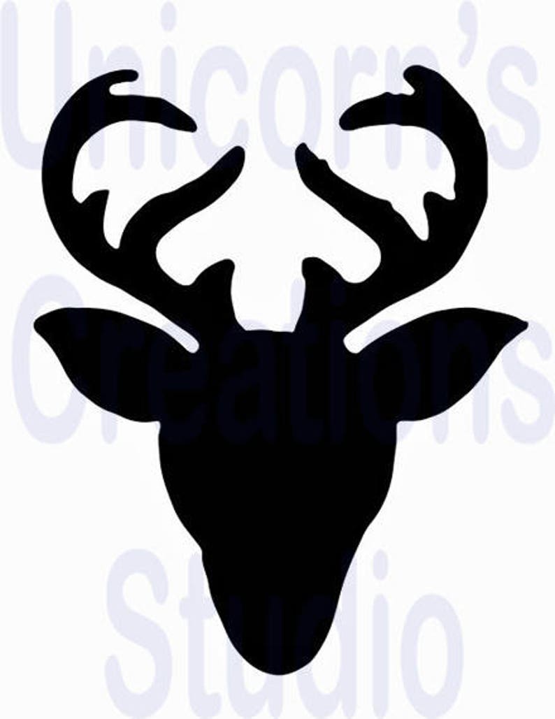 Scrapbooking Wall Decor GlassEnamel Powder Sifting Deer Head Stencil Furniture Stencil Airbrushing Fabric Painting 1 Polymer Clay
