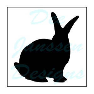 Mylar Rabbit Stencil: Spring & Easter Decor