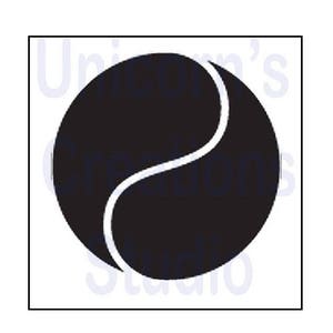 Yin Yang Stencil - Scrapbooking, Pintura de telas, Decoración de muebles, Aerografía, Decoración de paredes, Tamizado de polvo de vidrio, Tamizado de polvo de esmalte