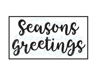 Seasons Greetings Stencil: Scrapbooking, Airbrushing, Polymer Clay