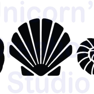 Sea Shell Border Stencil-Scrapbooking, Fabric Painting, Airbrushing, Wall Decor, Furniture Decor, Glass Powder/Enamel Powder Sifting