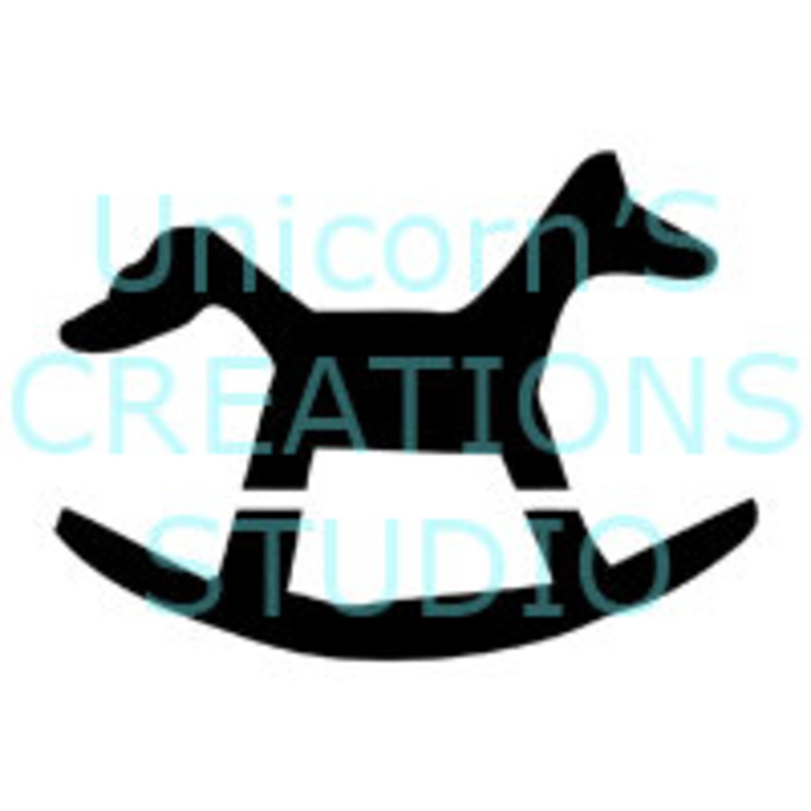Mylar Rocking Horse Stencil Scrapbooking Fabric Painting Etsy
