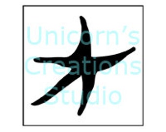 Mylar Starfish Stencil: Nautical Decor, Airbrush, Scrapbook