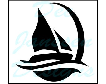 Pochoir en mylar pour voilier : décoration nautique, aérographe, tissu