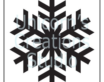 Snowflake Stencil: Scrapbooking, Fabric Painting, Airbrushing