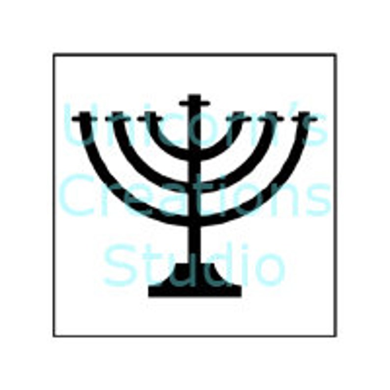 Menorah StencilScrapbooking Fabric Painting Airbrushing Etsy
