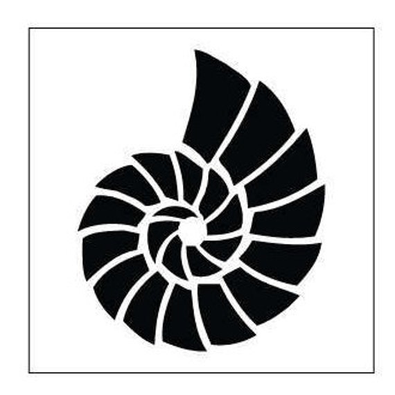 Nautilus Shell Stencil Scrapbooking Fabric Painting Etsy Nautilus Shell Stencil Scrapbooking Fabric Painting Etsy