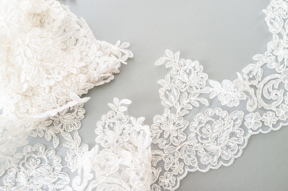 bridal lace edging