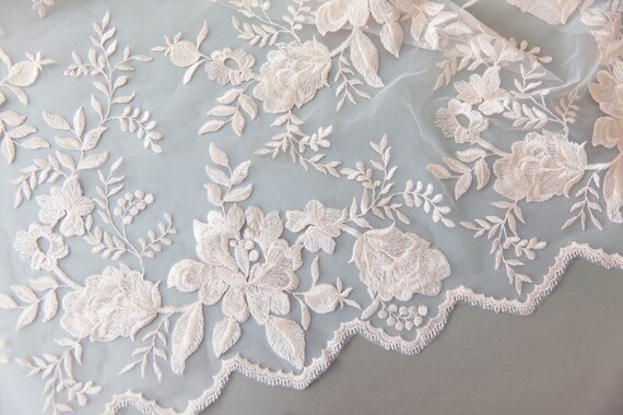 blush pink lace fabric