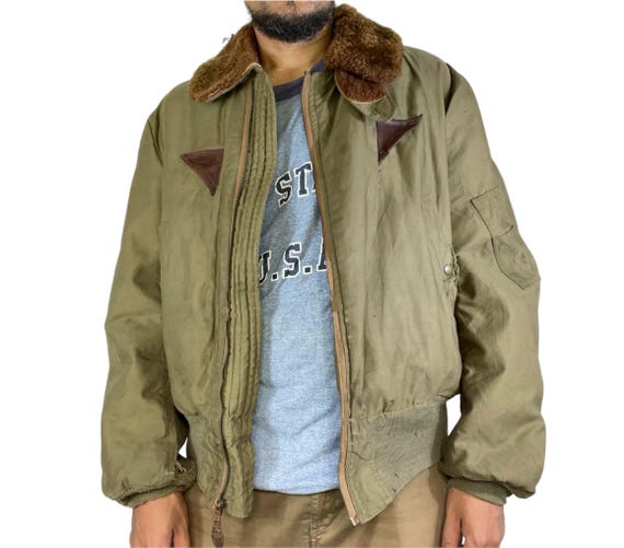 ジャケット・アウター 40s us army air force b15a flight Jacket USAF KOREAN WAR A. PRITZKER & SONS, INC TYPE B-15C