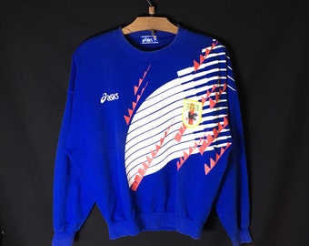 Rare!!! Vintage 90s Asics Japan Football Association JFA Big
