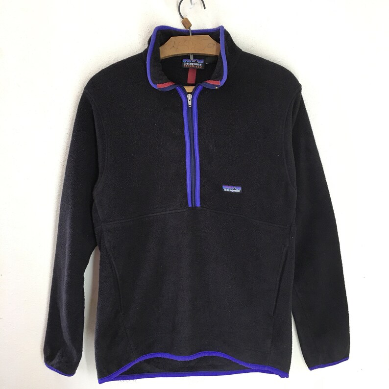 patagonia fleece half zip mens