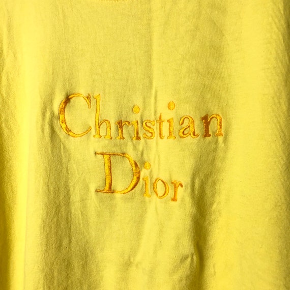 Rare!! Vintage Christian Dior Embroidery Spell Out France