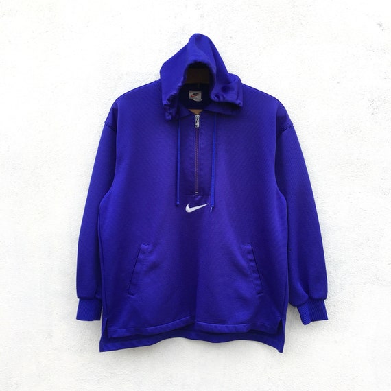 Vintage 90s Nike Pullover Center Swoosh Embroidery Half Zipper