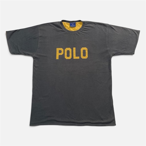 Polo Sport, Vintage 90s POLO Sport Ralph Lauren Reversible Heavy Cotton Tshirt XLarge