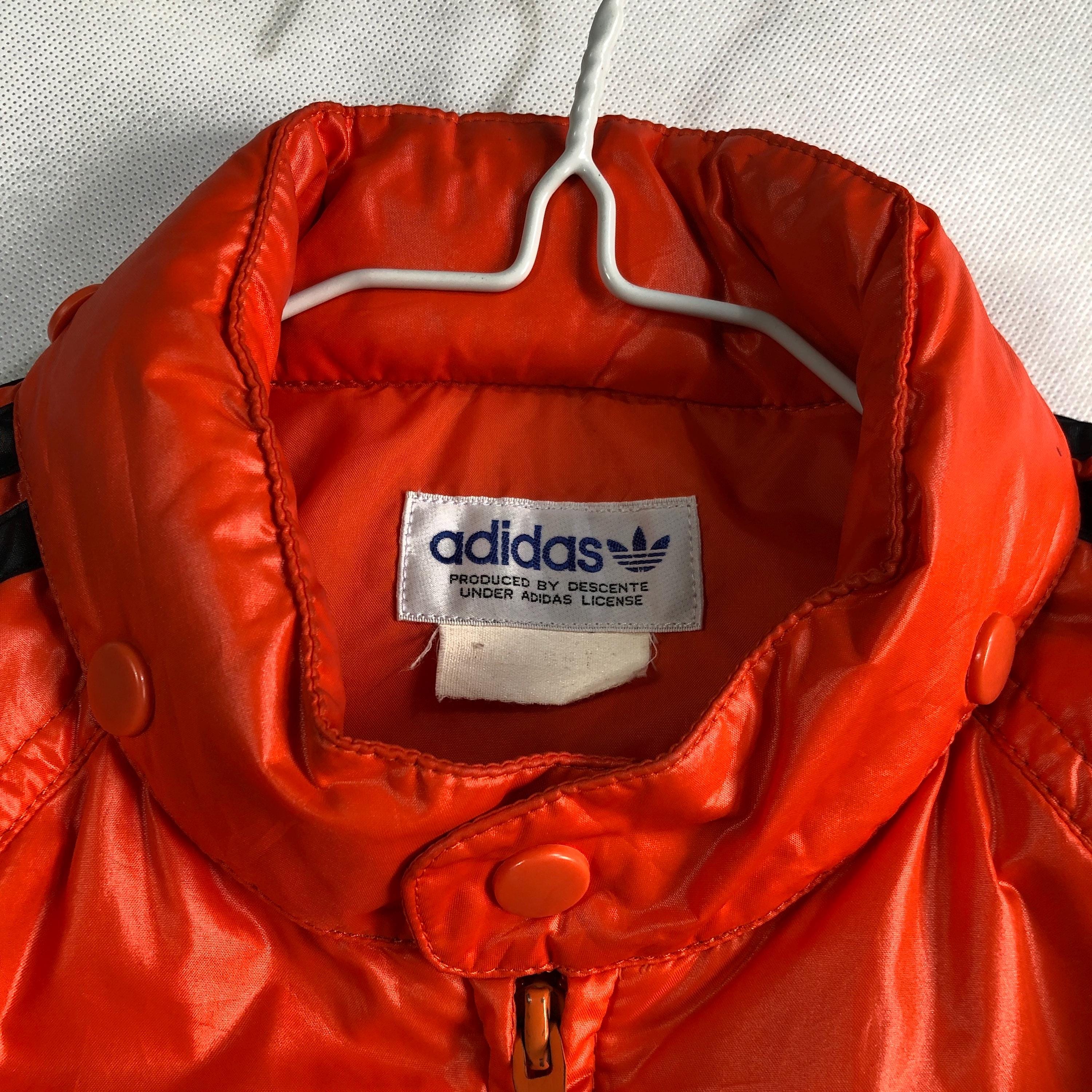 Vintage 70s 80s Adidas Light Puffer Stripes Jacket - Etsy