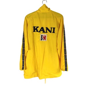 Rare!! Kani Big Logo Embroidery Windbreaker Zipper Jacket
