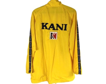 Selten!! Kani Big Logo Stickerei Windjacke Reißverschluss Jacke