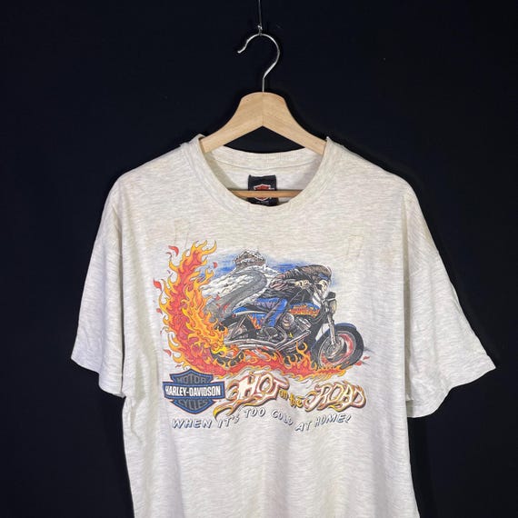 Buy Rare Vintage 90s Harley Davidson Flame Motorcycle East Side 2