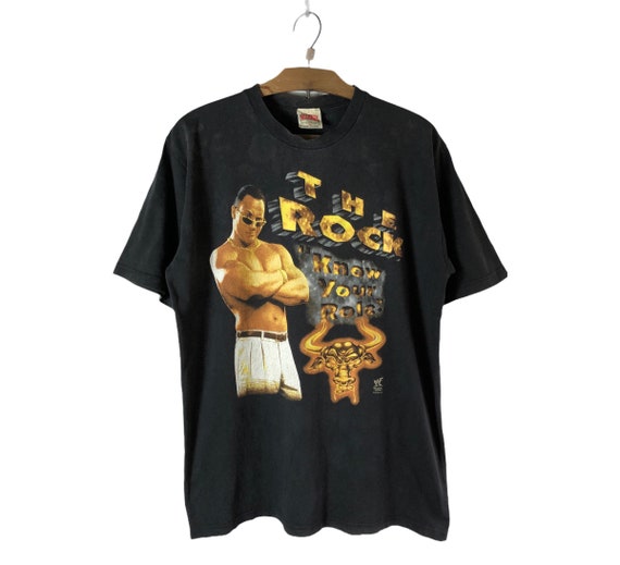 Rare! Vintage The Rock Wrestling WWE WWF Raptees … - image 1