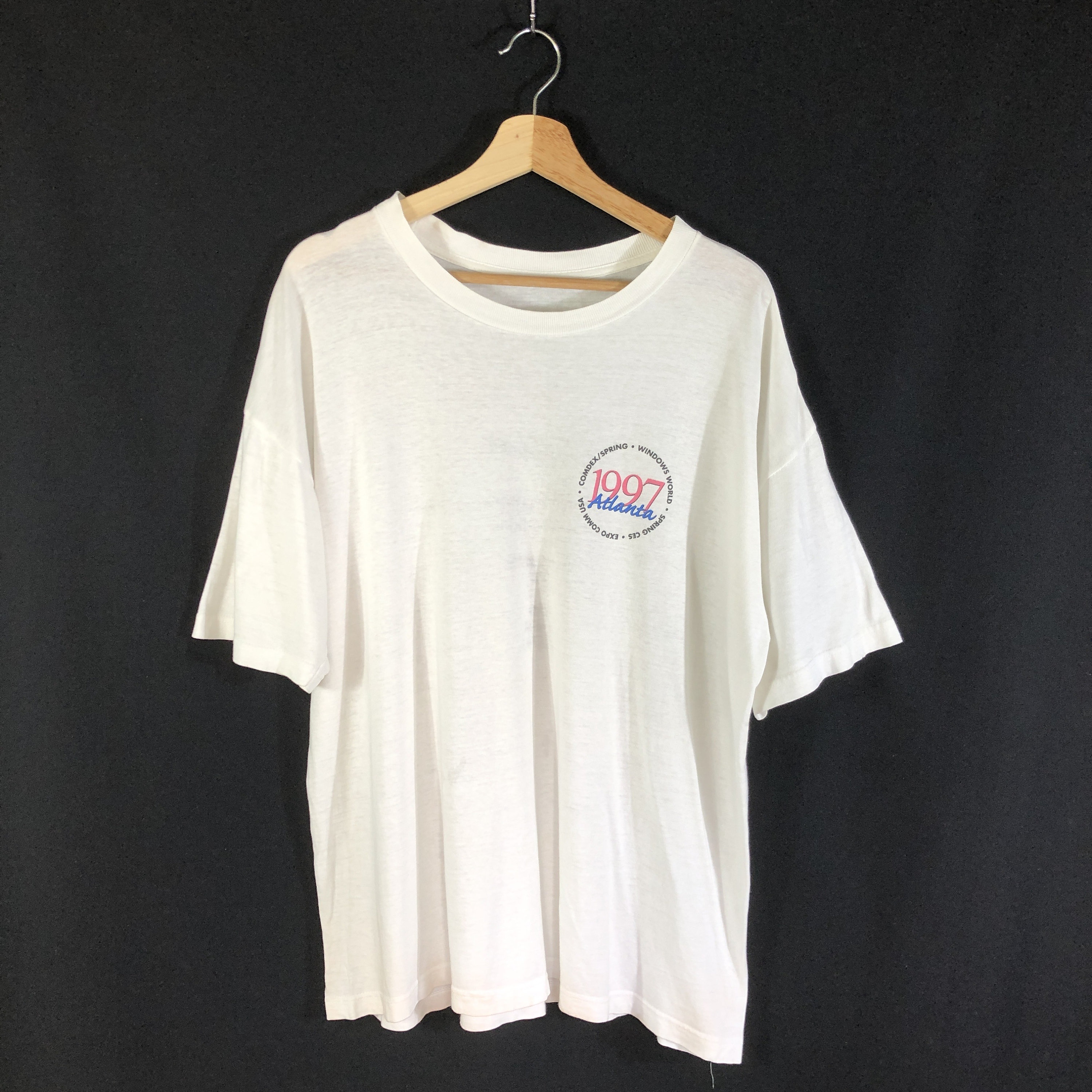Vintage 1997 Micosoft Windows World Expo Comdex Atlanta Usa Tshirt