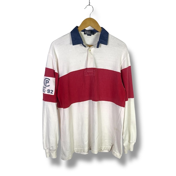 Vintage Polo CP RL-92 Ralph Lauren Stadium P Wing Rugby Long