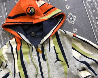 Vintage Jordan Jumpman Abstract Paint Nike Hoodie