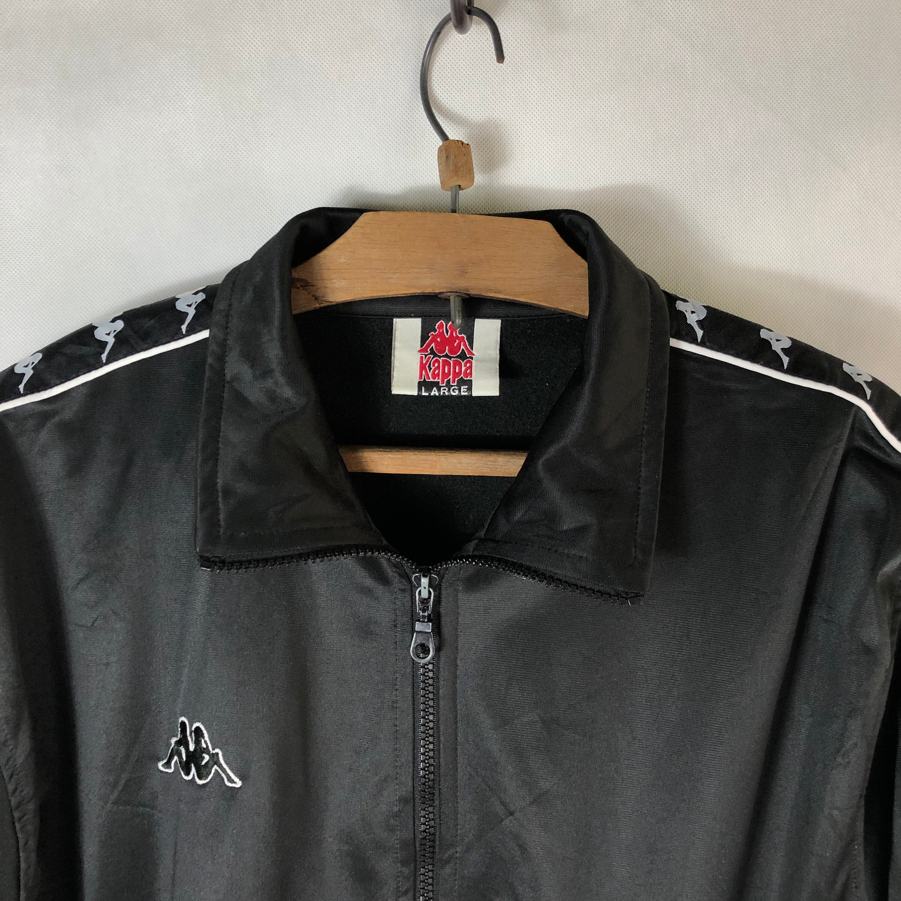 Vintage Kappa Side Tape Big Logo Embroidery Track Top Zipper Vintage Kappa Side Tape Big Logo Embroidery Track Top Zipper