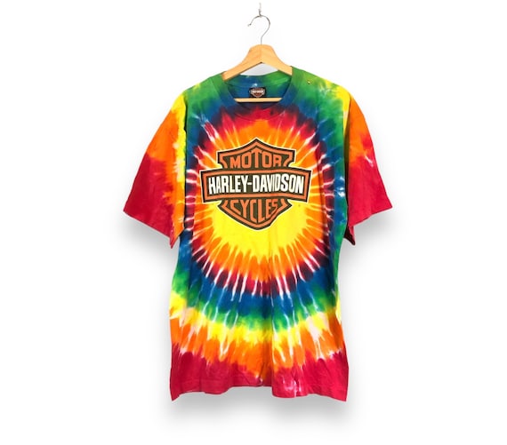 Rare! Vintage Harley Davidson Frederick Maryland Tie Dye Tee