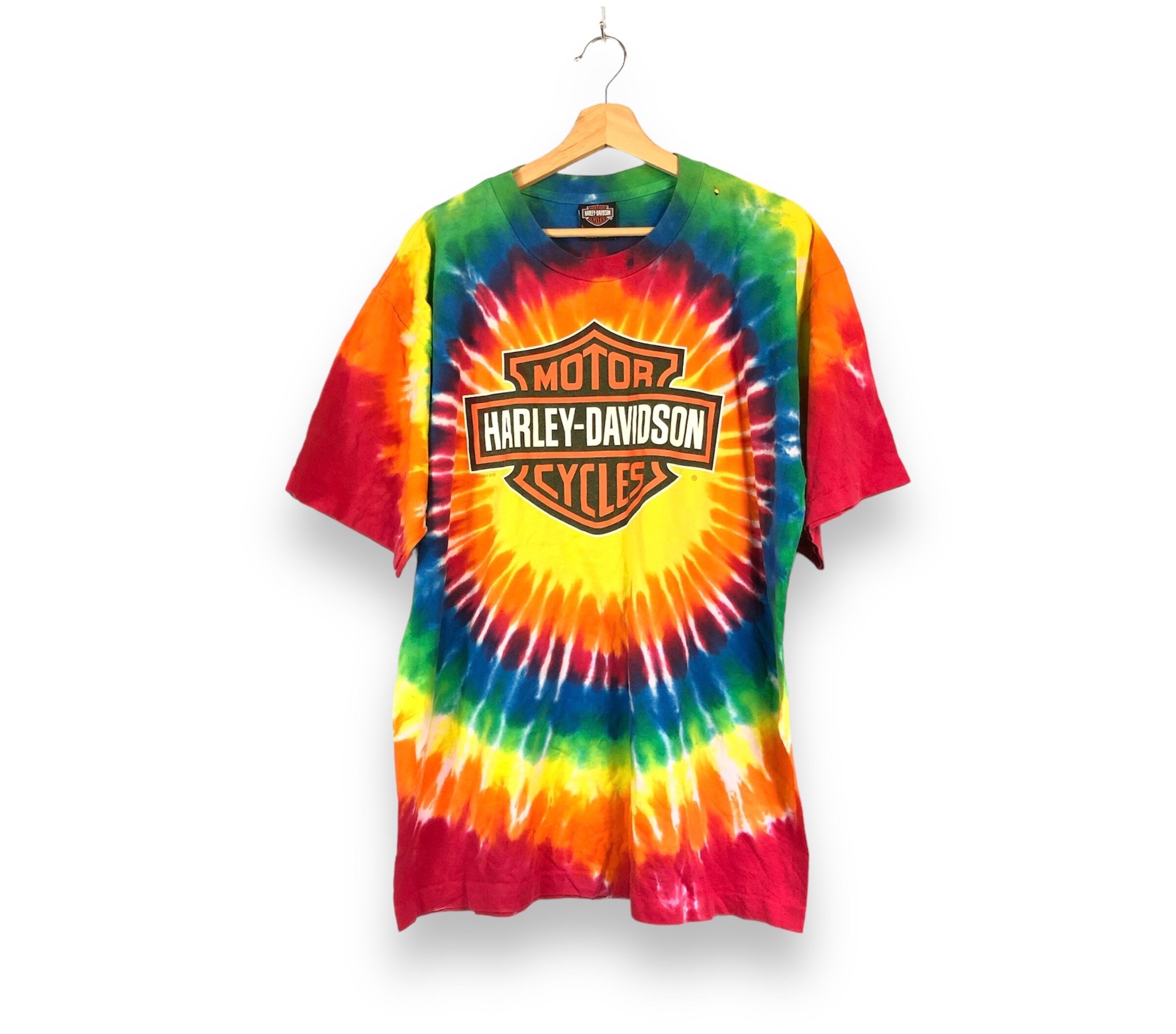 Rare! Vintage Harley Davidson Frederick Maryland Tie Dye Tee