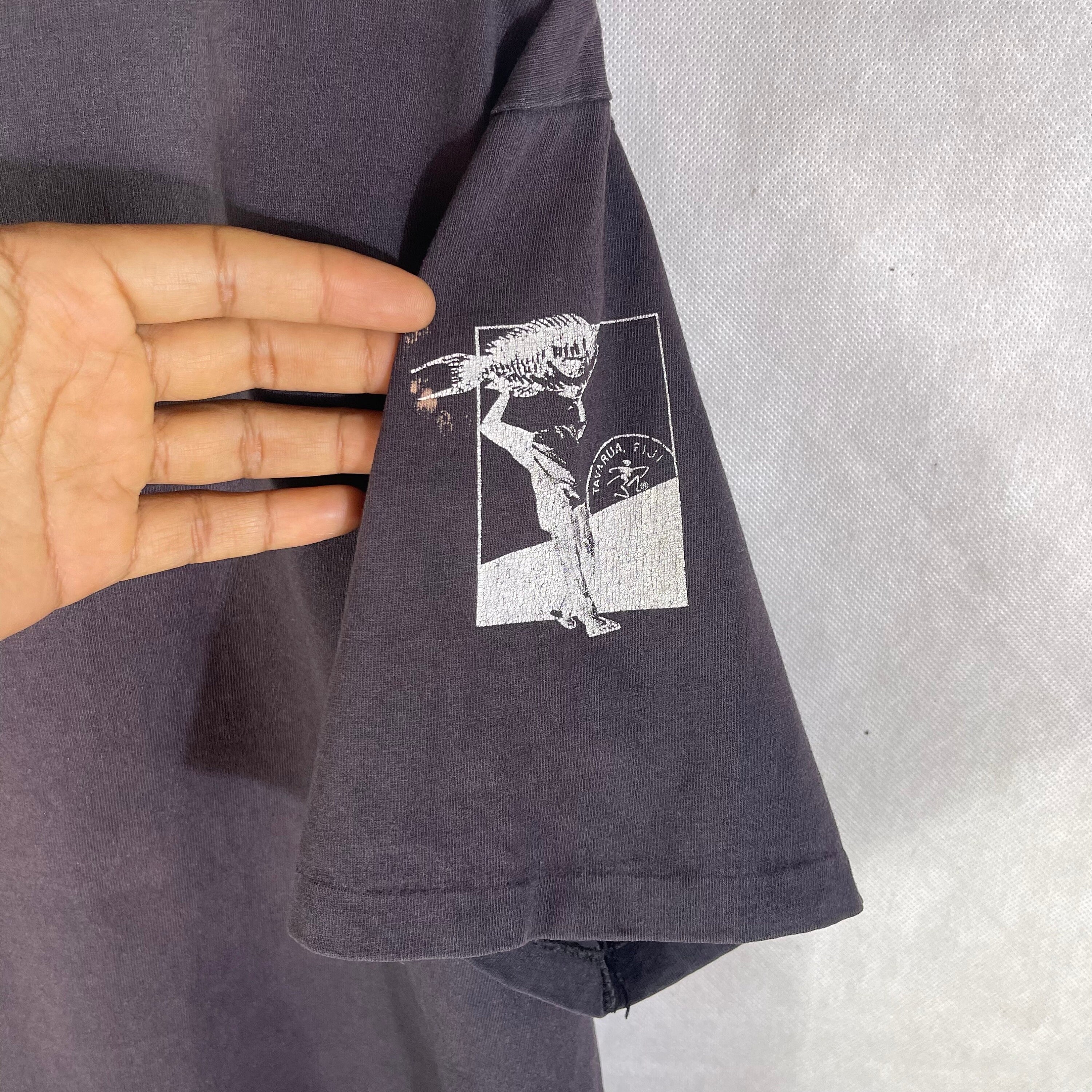 Vintage 1989 Ocean Pacific Surf T-shirt, Headless Surfer Graphic 