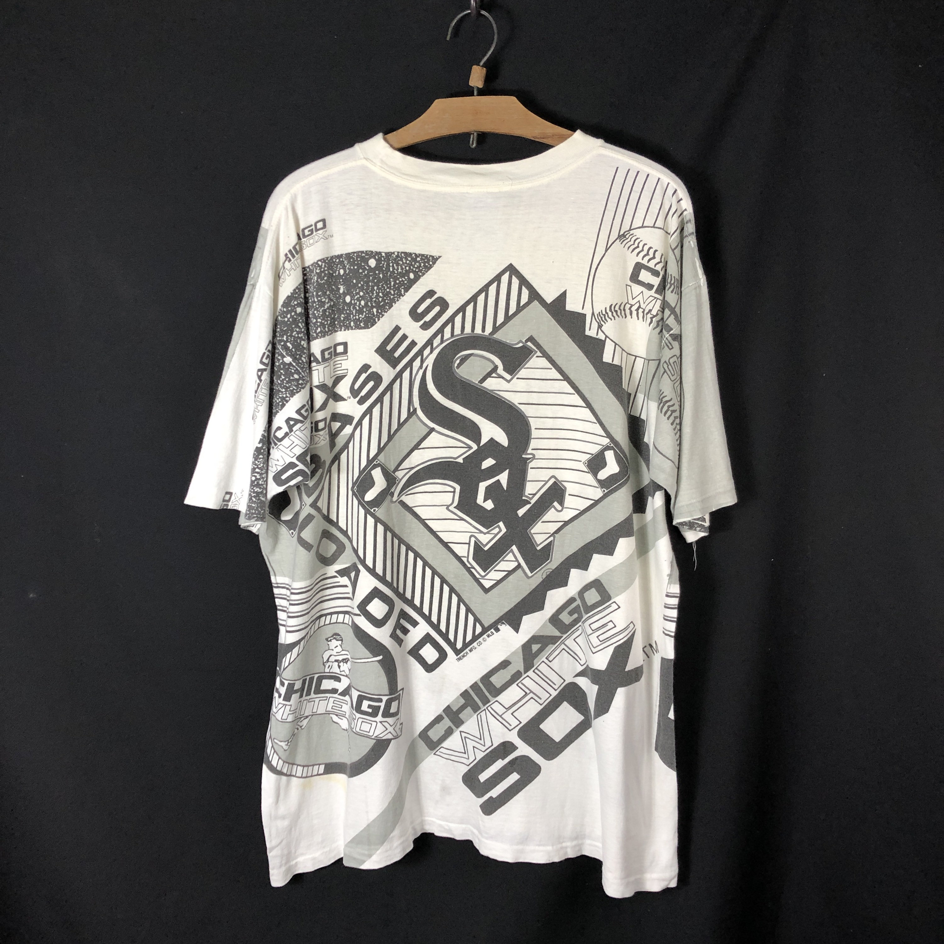 Rare! Vintage 90s Chicago White Sox All Over Print Backhit