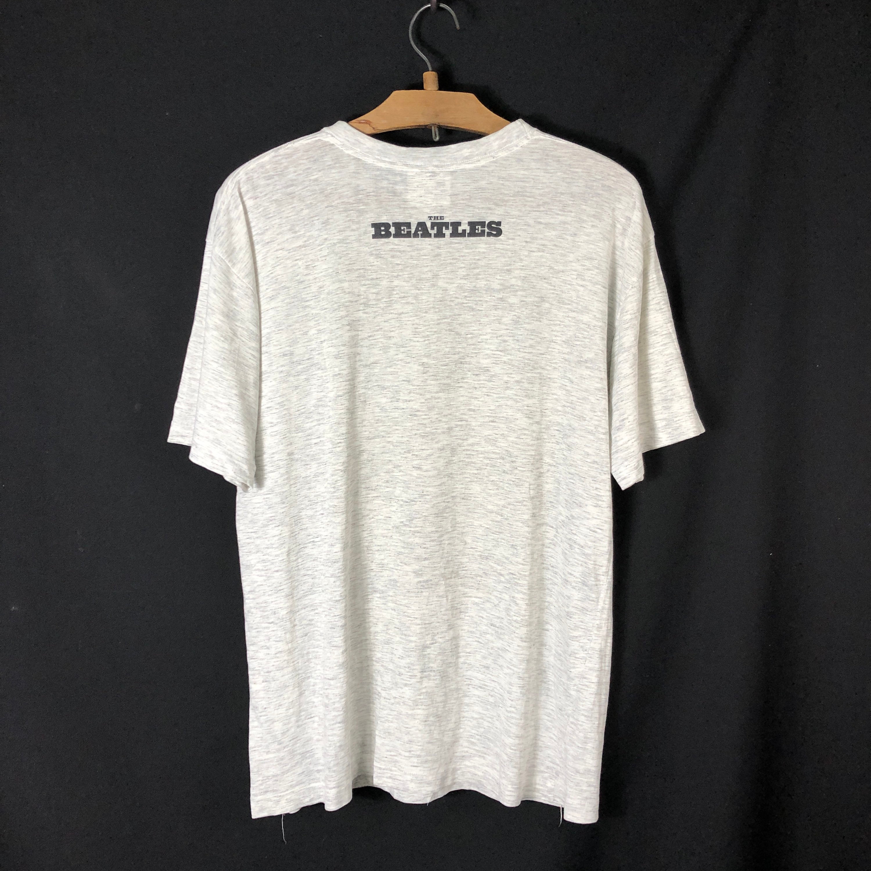 Vintage 90s the Beatles Black & White Face Paperthin Tshirt - Etsy