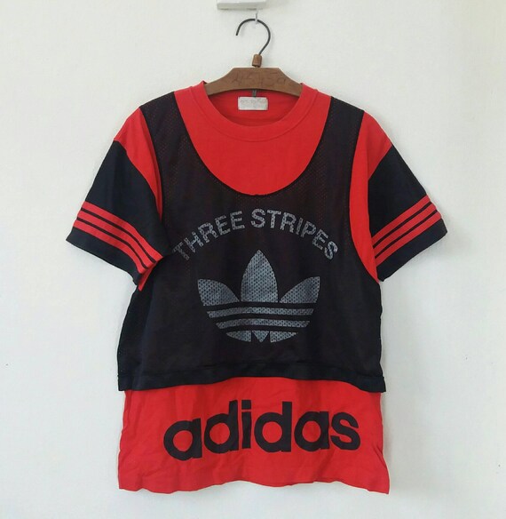 Vintage Adidas Trefoil Big Logo 90s Run 