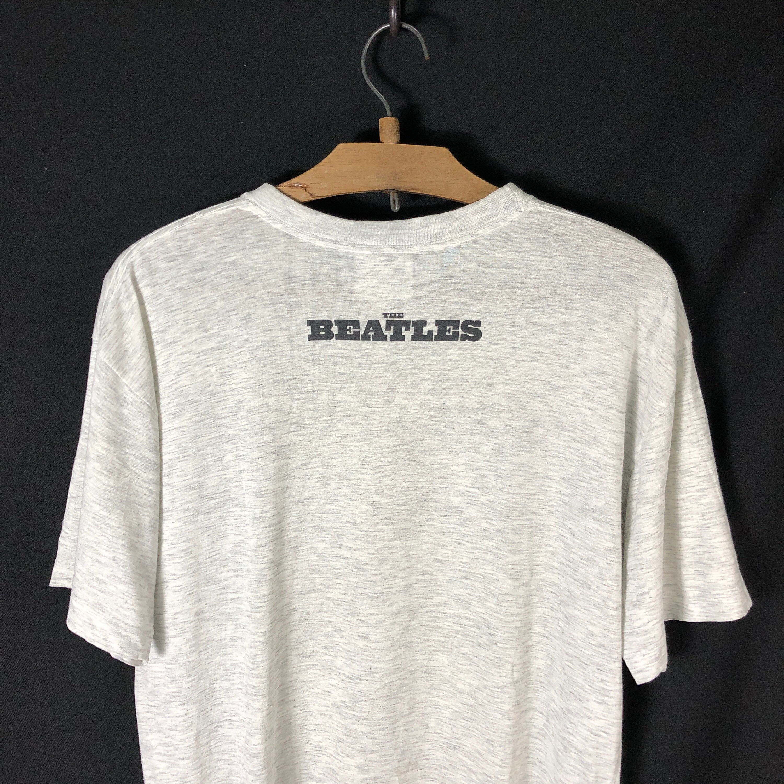 Vintage 90s the Beatles Black & White Face Paperthin Tshirt - Etsy