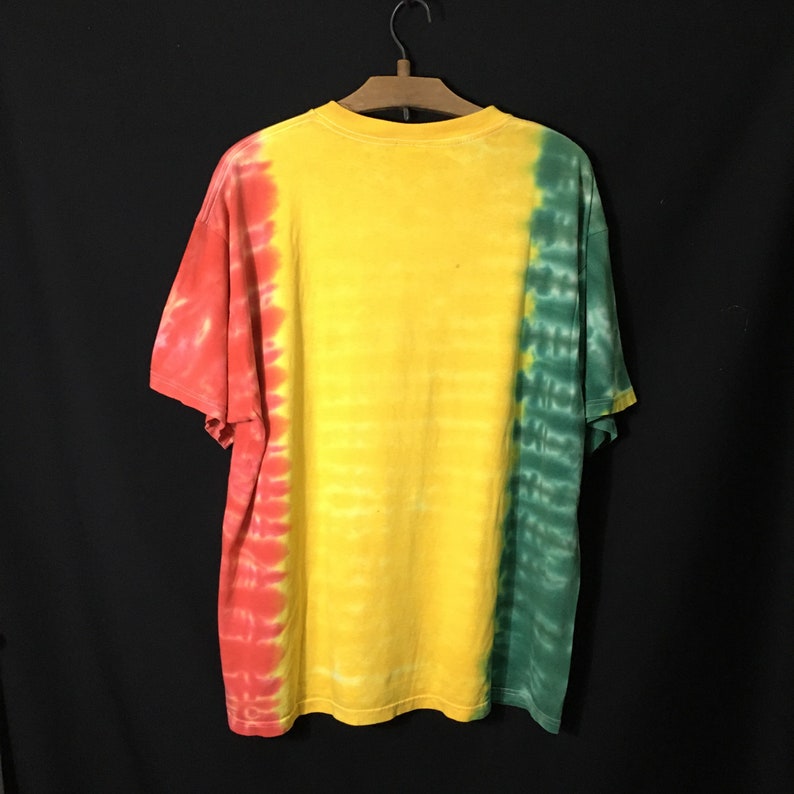 Vintage 90s Bob Marley Tie Dye T-Shirt Xlarge image 3