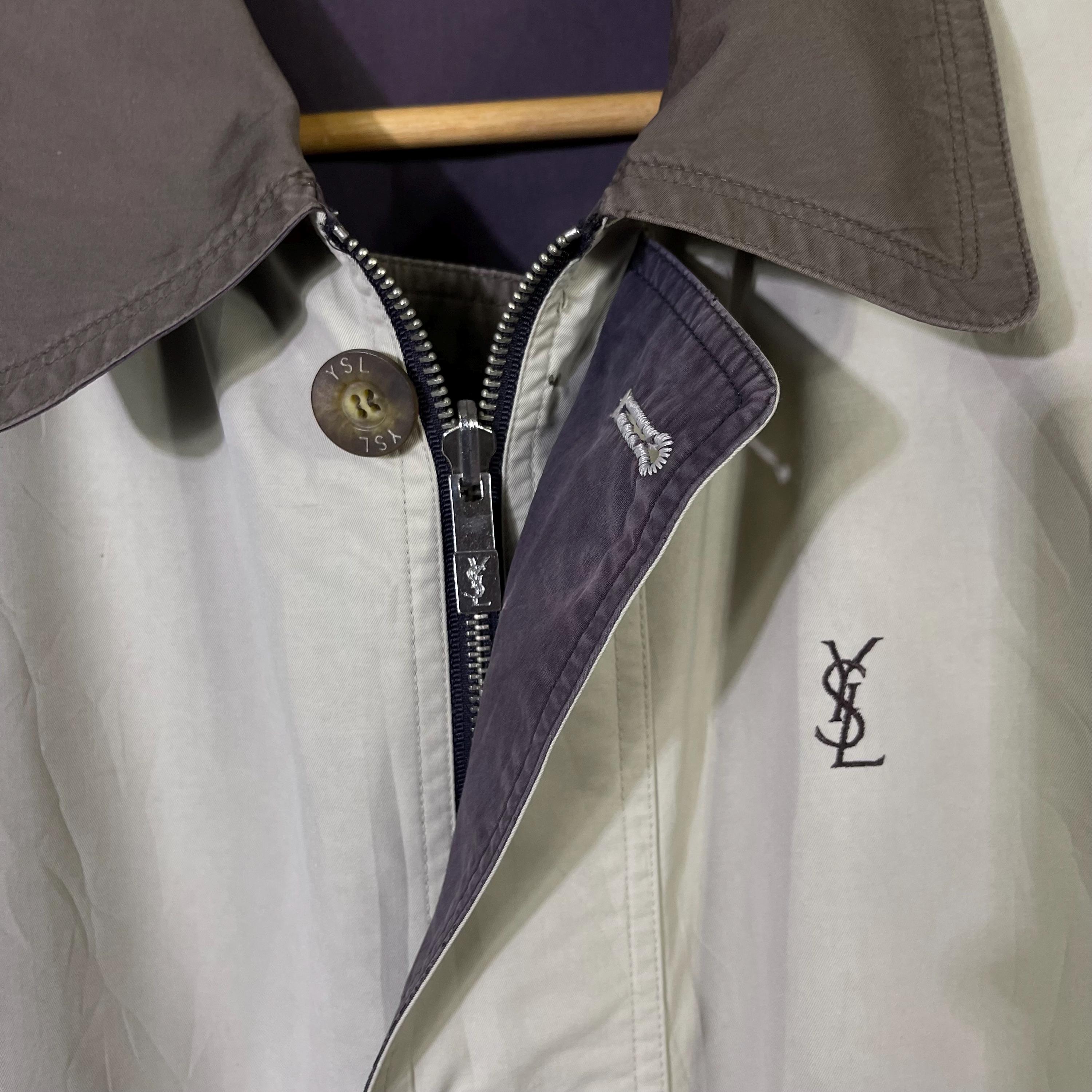 Vintage Ysl Yves Saint Laurent Minimalist Logo Embroidery Casual