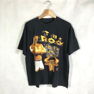 Rare! Vintage The Rock “ Know Your Rule” Wrestling WWE WWF  Tshirt