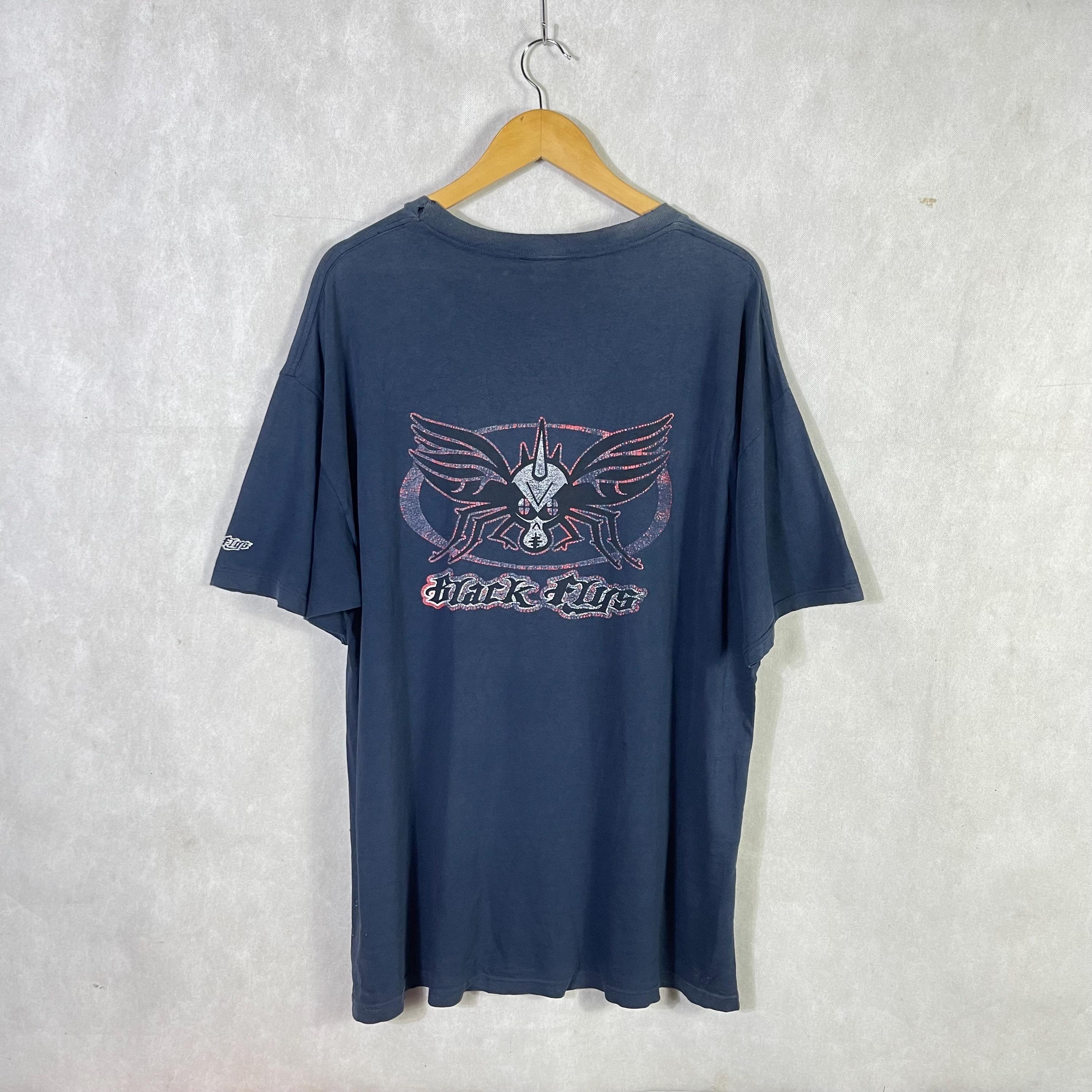 Vintage 2000s Black Flys Skateboard Distressed Fades Tshirt Xlarge 