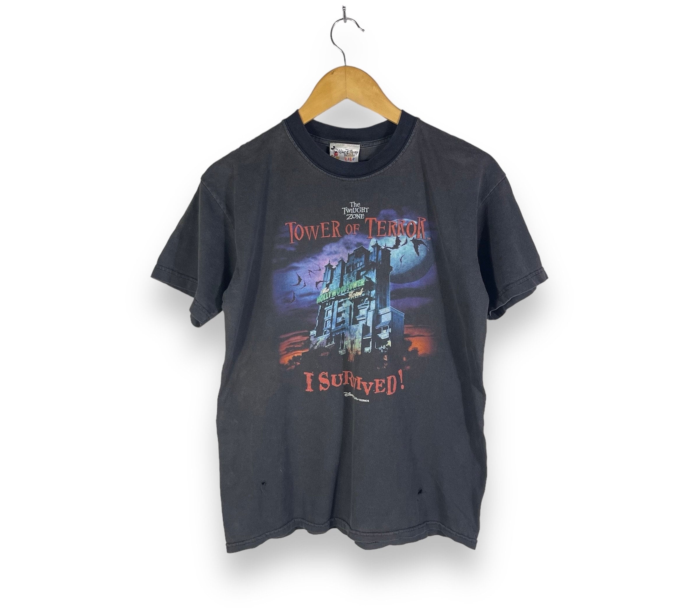トップス 90s The Twilight Zone Tower of Terror Vintage Disney 90s Twilight Zone Tower of Terror Spookey Hollywood