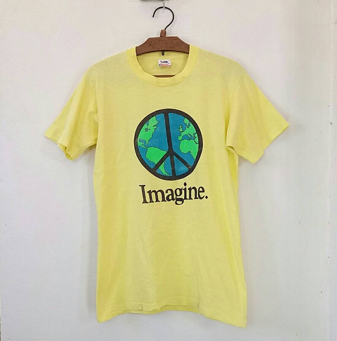 Vintage Rare 90s Imagine World Peace Promo Lennon Tshirt