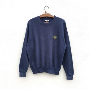 Vintage Lacoste Club Chest Minimalist Logo Pullover Sweatshirt Large