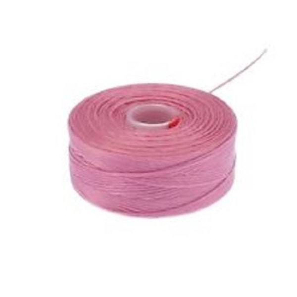 S-Lon D Beading Thread. Superlon Bead Weaving Thread. Pink x 1