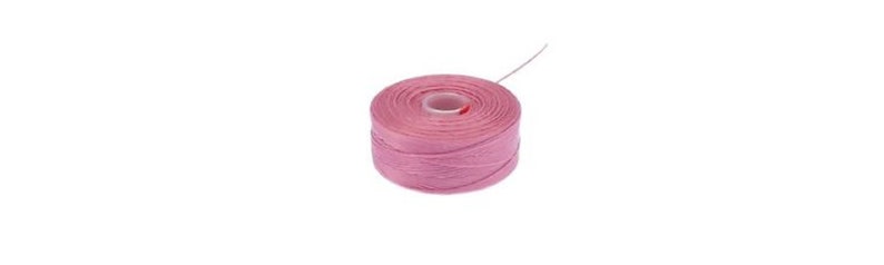 S-Lon D Beading Thread. Superlon Bead Weaving Thread. Pink x 1 image 1