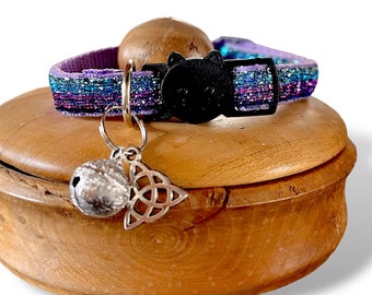 CHARMED Celtic knot wiccan witch cat collar pagan